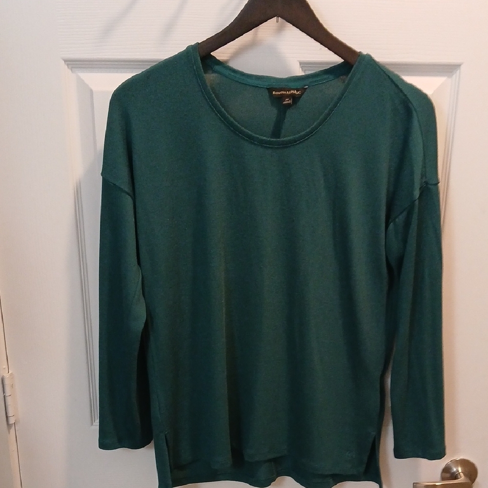 Banana Republic Teal Crew Neck Sweater